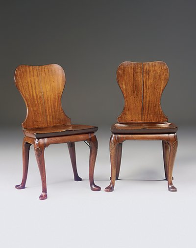 Pár sálových židlí George II, kolem roku 1730 od English School