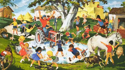 Pandemonium na hospodářském dvoře od English School
