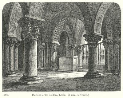 Panteon svatého Isidora, León (rytina) od English School
