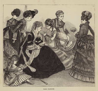 Paris Fashions (rytina) od English School