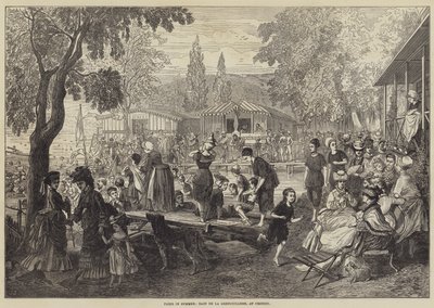 Paříž v létě, Bain de la Grenouillere, v Croissy od English School