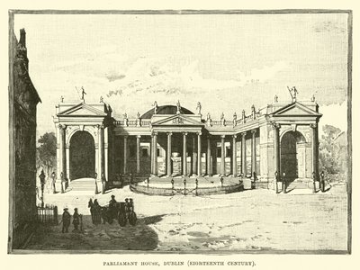 Budova parlamentu, Dublin, 18. století od English School