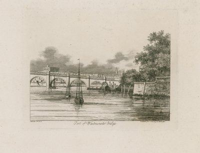 Část Westminster Bridge od English School