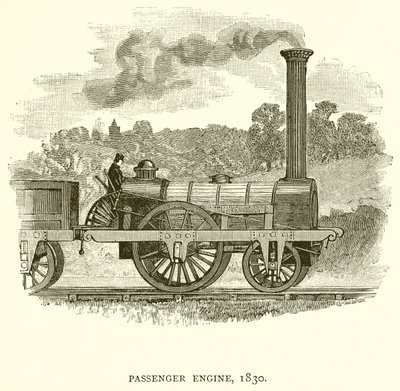 Osobní motor, 1830 od English School