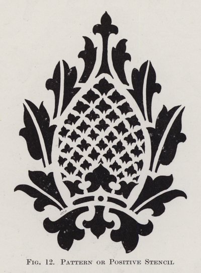 Vzor nebo pozitivní šablona (litho) od English School
