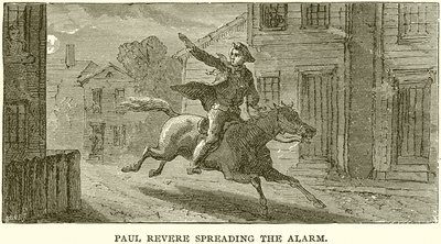 Paul Revere šíří poplach od English School