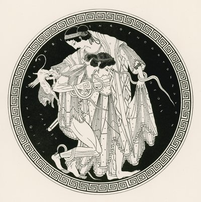 Peleus a Thetis (rytina) od English School