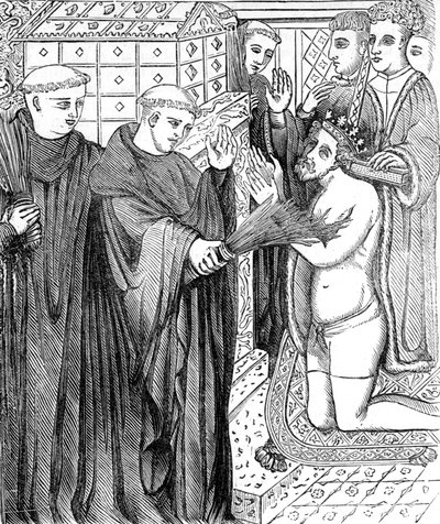 Penance of Henry II, po rytině v Carterově 