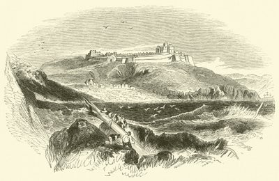 Hrad Pendennis (rytina) od English School
