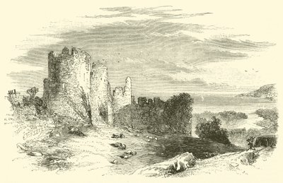 Penrice Castle (rytina) od English School