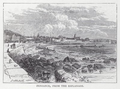 Penzance, z Esplanade (rytina) od English School
