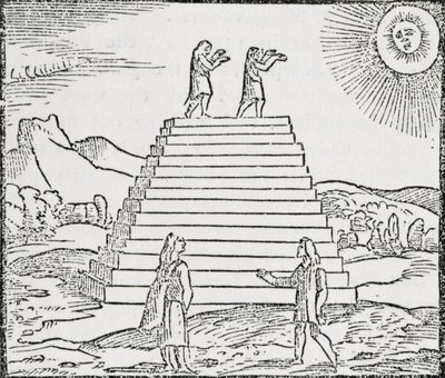 "Peruánci uctívající slunce" z knihy "The Narrative and Critical History of America", kterou vydal Justin Winsor, Londýn, 1886. od English School