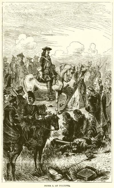 Peter I v Pultowa od English School