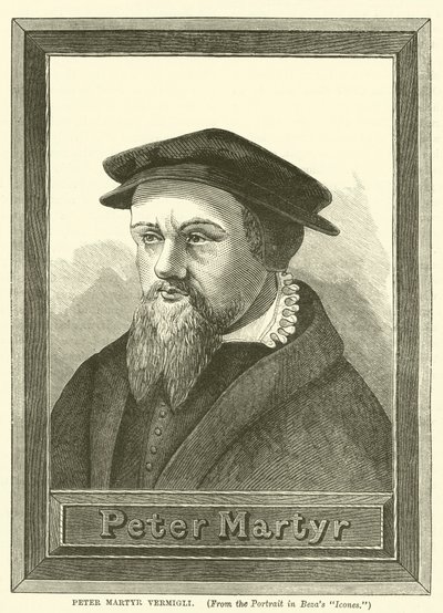 Peter Martyr Vermigli (rytina) od English School