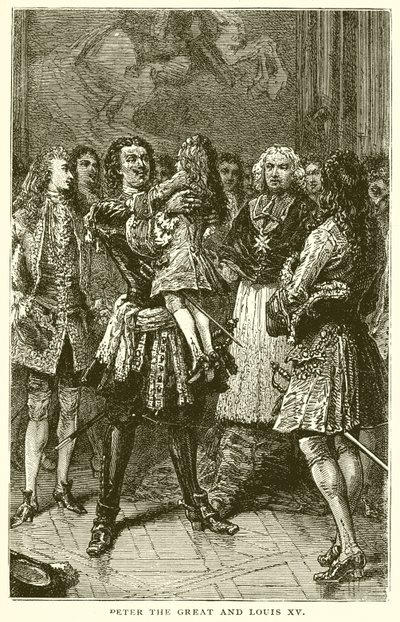 Petr Veliký a Ludvík XV od English School