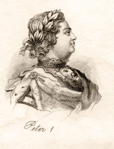 Petra Velikého, z „Crabbova historického slovníku“, vydaného v roce 1825 od English School