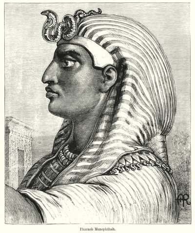 Faraon Menephtha (rytina) od English School