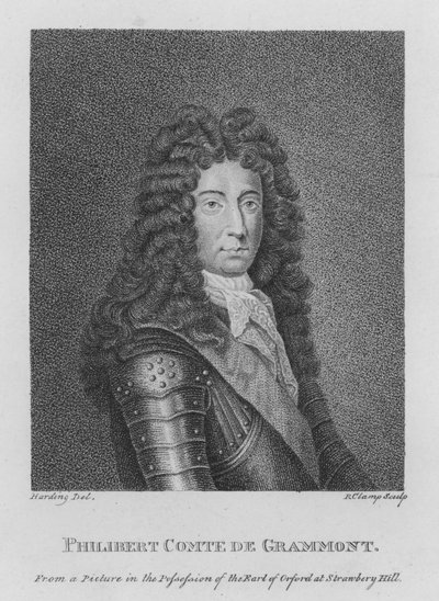 Philibert Comte de Grammont (rytina) od English School