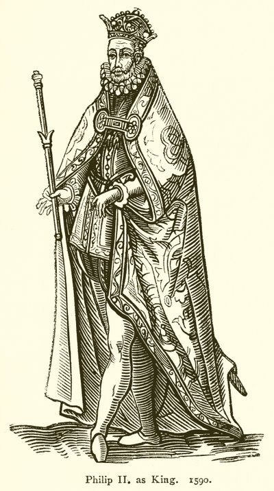 Filip II jako král. 1590 od English School