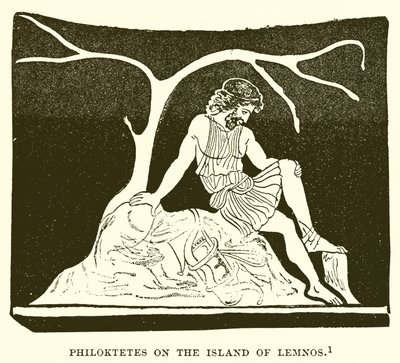 Philoktetes na ostrově Lemnos od English School