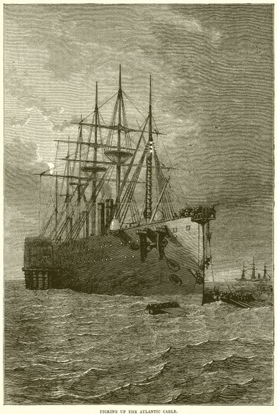 Vyzvednutí atlantického kabelu od English School