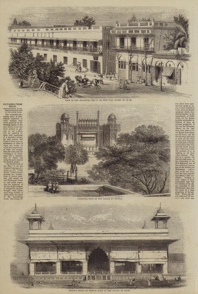 Obrázky z Dillí (rytina) od English School