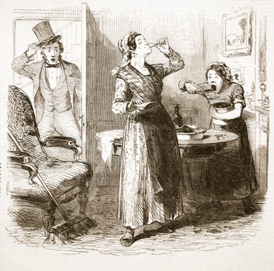 Malebné Sketches of London: The Lodging House, z The Illustrated London News, 1849 od English School