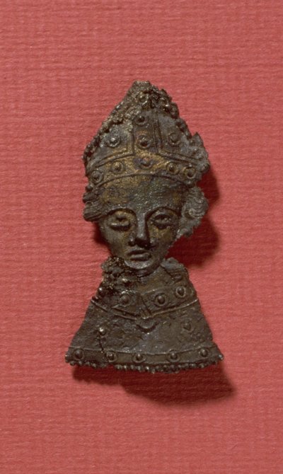 Poutnický odznak Thomase a Becketa (1112-70) (slitina cínu a olova) od English School