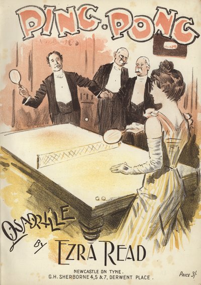 Ping Pong, čtyřkolka od Ezry Reada (barevné lito) od English School