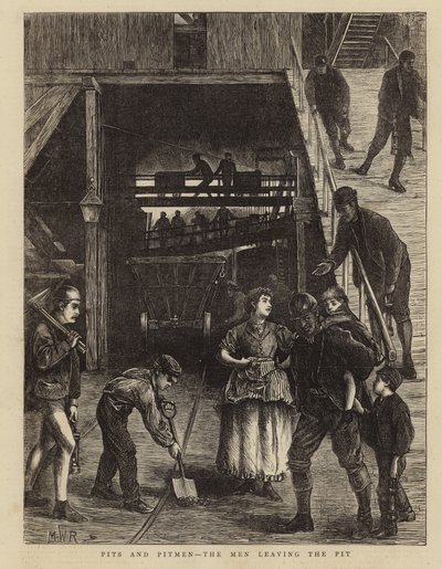 Pits and Pitmen - The Men Leaving the Pit od English School