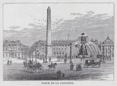 Place De La Concorde (rytina) od English School