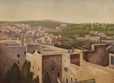 Místa zmíněná v Bibli: Betlém (chromolitho) od English School