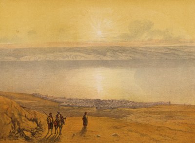 Místa zmíněná v Bibli: Tiberias (chromolitho) od English School