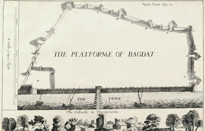 Plán Bagdádu, z anglického překladu Les Six Voyages de J.B. Tavernier od English School