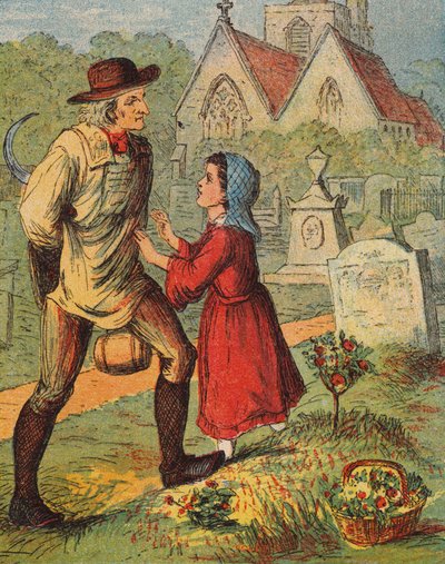 "Prosím, nevstupujte tam, pane!" (barevná litografie) od English School