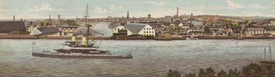 Plymouth: Devonport a HMS Devastation (barevné lito) od English School