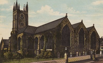 Plymouth: St Andrews Church (barevné lito) od English School