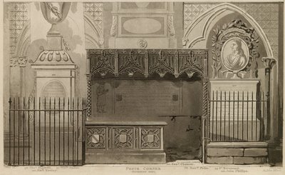 Poets Corner, Westminster Abbey, Londýn od English School