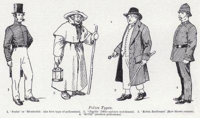 Policejní typy (litho) od English School