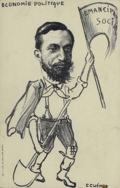 Politická ekonomie karikatura (litho) od English School