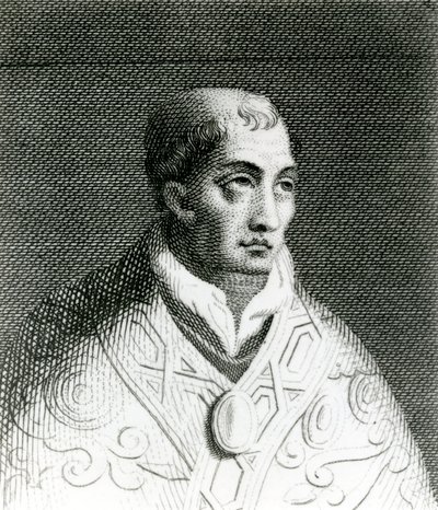Papež Jan VIII (820-82) (rytina) od English School