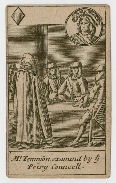 Hrací karta Popish Plot, 1679 od English School