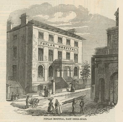 Poplar Hospital, East India Road, Londýn od English School