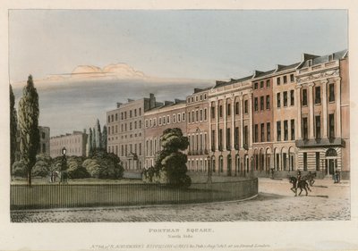 Portman Square, severní strana od English School