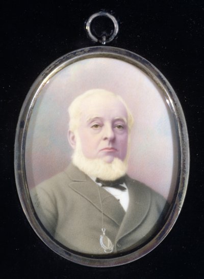 Miniaturní portrét Warrena de la Rue (1815-89) od English School