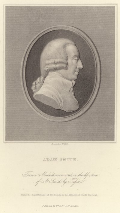 Portrét Adama Smithe od English School