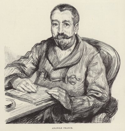 Portrét Anatole France od English School