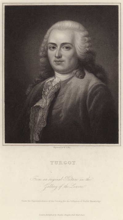 Portrét Anne-Robert-Jacques Turgot od English School