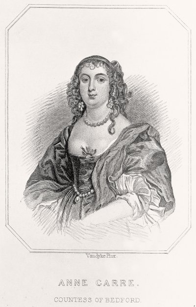Portrét Anne Carre, hraběnky z Bedfordu, 1835 od English School