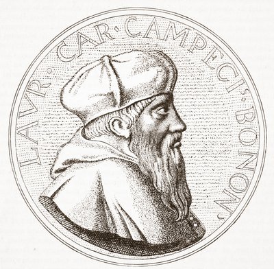 Portrét kardinála Campeggia, ilustrace z Dějin protestantismu od Jamese Aitkena Wylie (1808-1890), hospoda. 1878 od English School